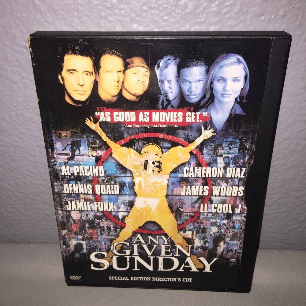 Dvd Used Any Given Sunday Special Director's Cut Warner Bros. Star Studded Cast